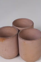Load image into Gallery viewer, Set of 3 Brown Clay Glasses 2.5&quot; x 5&quot; - GS Productions
