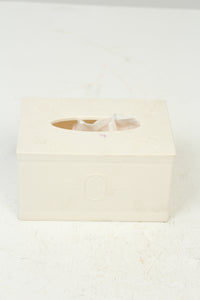 Off-white Victorian Plastic Tissue Box 4.5" x 6.5" - GS Productions