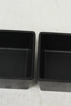 Load image into Gallery viewer, Set of 4 Black Plastic Squarish Bowls 3&quot; x 4&quot; - GS Productions
