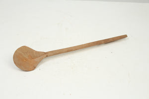 Brown Wooden Traditional Cooking Spoon 4" x 20" - GS Productions