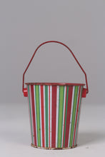 Load image into Gallery viewer, Red &amp; green/ multi coloured metal bucket / planter for kids 04&quot;x 07&quot; - GS Productions
