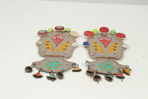 Set of 2 Multi coloured Truck Art Hangings 6" x 13" - GS Productions