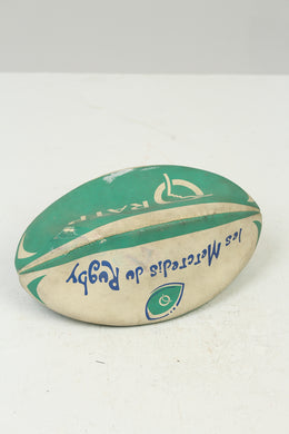 White & Blue Hard Rugby Ball 5