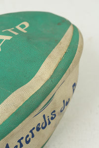 White & Blue Hard Rugby Ball 5" x 10" - GS Productions