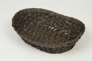 Dark Brown Palm Leaf Fruit Basket 6" x 10" - GS Productions