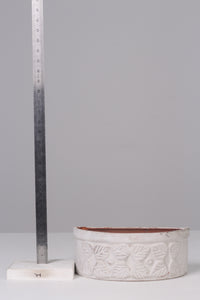 White Decorative 04"x 05 Planter - GS Productions