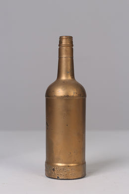 Golden painted glass bottle 12