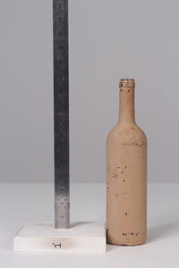 Beige ,biscuit old glass bottle 12" - GS Productions