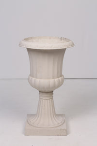 Set of 2 White urns /planter 13"x 26" - GS Productions