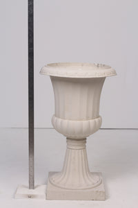 Set of 2 White urns /planter 13"x 26" - GS Productions