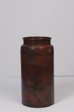 Load image into Gallery viewer, Oxidized original Copper Cylindrical planter 13&quot;x 30&quot; - GS Productions
