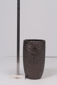 Metallic brown ceramic vase 09"x 16" - GS Productions