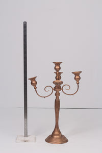 Copper gold metal candles stand 28" - GS Productions