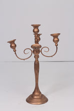 Load image into Gallery viewer, Copper gold metal candles stand 28&quot; - GS Productions
