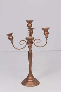 Copper gold metal candles stand 28" - GS Productions