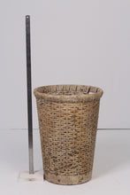 Load image into Gallery viewer, Brown &amp; beige cane basket   17&quot;x 23&quot; - GS Productions
