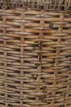 Load image into Gallery viewer, Brown &amp; beige cane basket   17&quot;x 23&quot; - GS Productions
