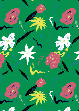 Wall # 5 Green & Pink - GS Productions