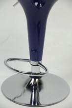 Load image into Gallery viewer, Set of 3 Navy Blue bar stools with stainless steel base. - GS Productions
