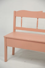 Load image into Gallery viewer, Peach coloured wooden bench. - GS Productions
