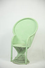 Load image into Gallery viewer, Light green long back metal chair. - GS Productions
