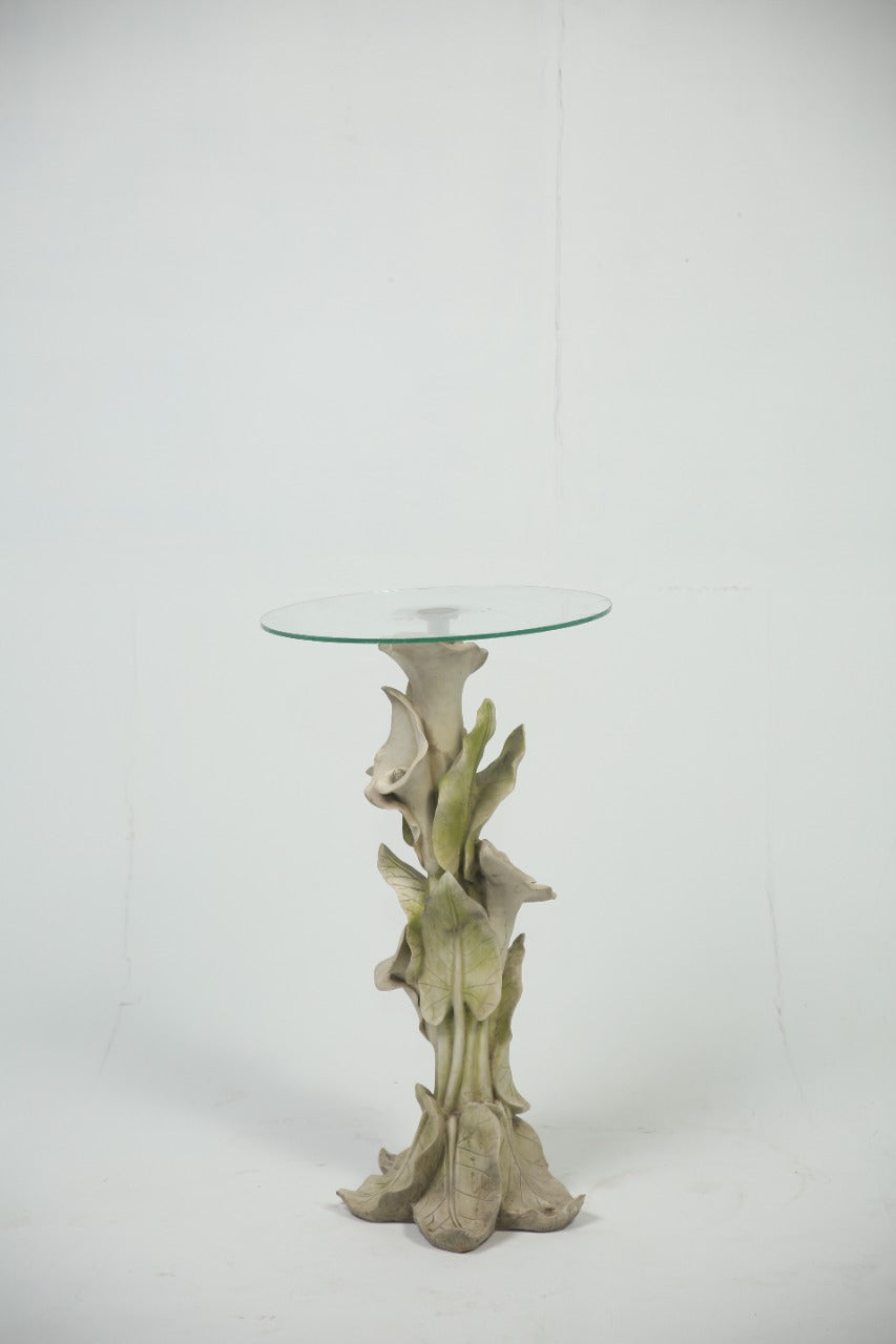 art nouveau bar table with glass top. - GS Productions