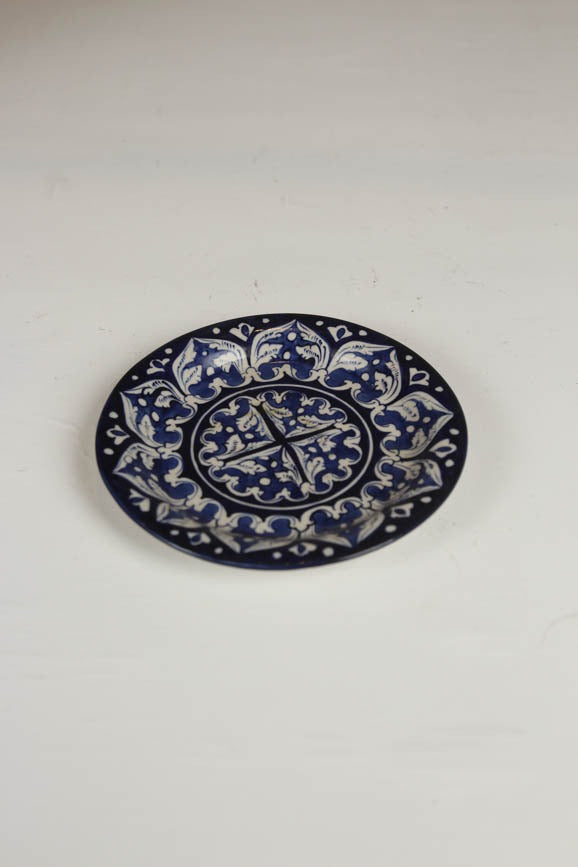 blue ceramic saucer. - GS Productions