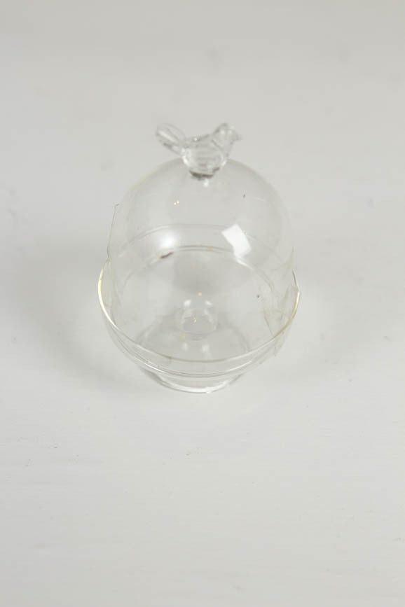 glass bowl with glass dome cover. - GS Productions