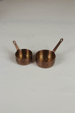 set of 2 copper cups with handle. - GS Productions