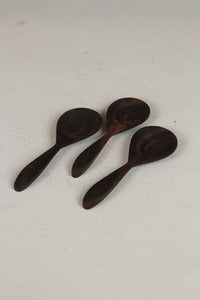 set of 3 wooden measuring spoons. - GS Productions
