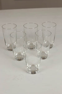 set of 6 plain water glass/decoration piece. - GS Productions