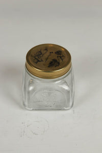 mini glass bottle with tin lid/decoration piece. - GS Productions