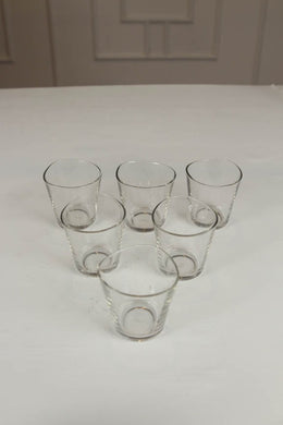 set of 6 plain mini glass. - GS Productions