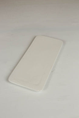 white bone porcelain square plater/decoration piece. - GS Productions