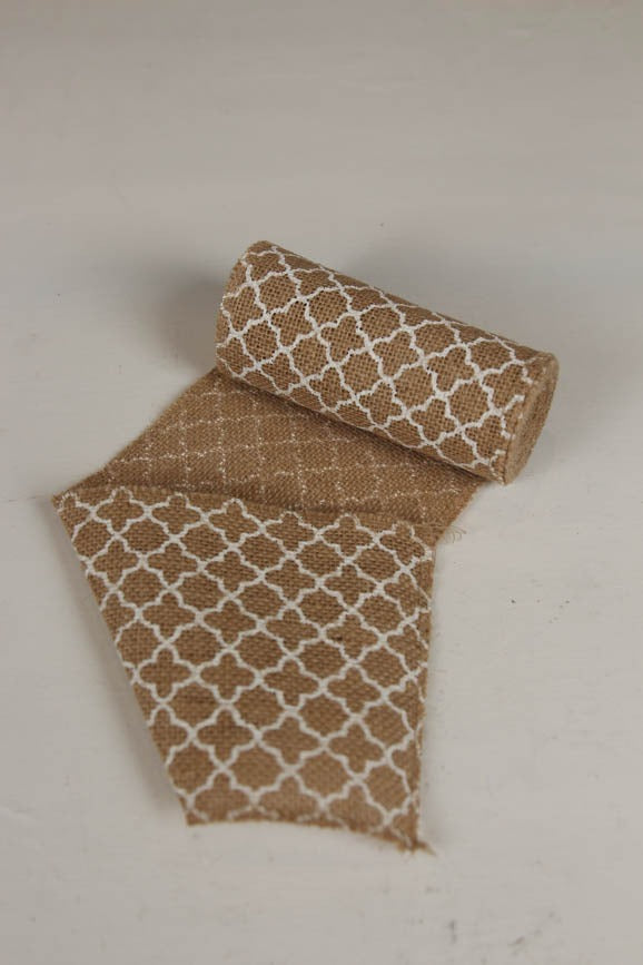 Jute with geometric pattern Dinning table runner/decoration piece. - GS Productions