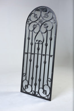 Black painted iron Door frame with mirror. - GS Productions