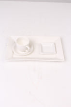 Load image into Gallery viewer, White bone china Serving platter, Cup, saucers - GS Productions
