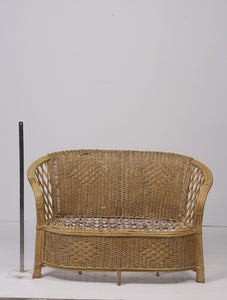 Cane 2 seater sofa 3.5'x 2.5' - GS Productions