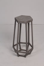 Load image into Gallery viewer, Grey metal table/stool 1&#39; x 2.5&#39;ft - GS Productions
