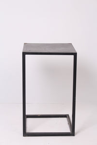 Set of 2 Black Metal Modern C Shaped Side/Working Tables 1.5' x 3.5'ft - GS Productions