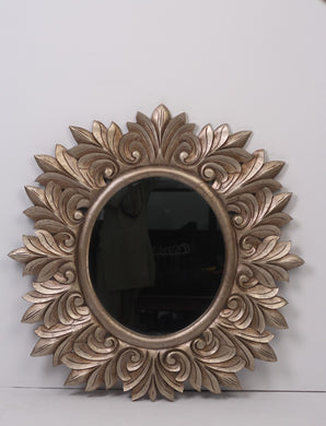 Light gold fully carved Mirror 4'x4'ft - GS Productions