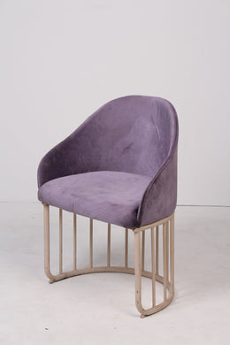 Dull Purple & beige modern chair 2'x 3'ft - GS Productions